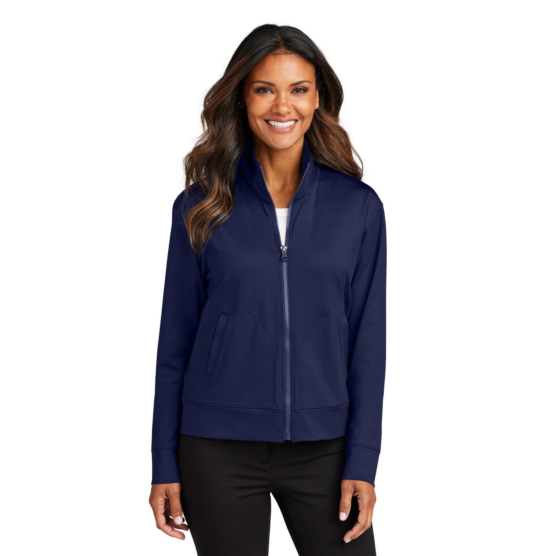 Port Authority-Port Authority® Women's C-FREE® Double Knit Full-Zip LK881-MedTech-4